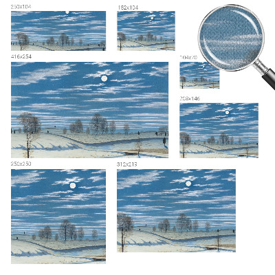 Fotomurale 3D Paesaggio invernale