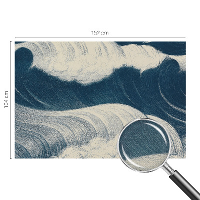 Carta da parati panoramica effetto 3D Onde del mare