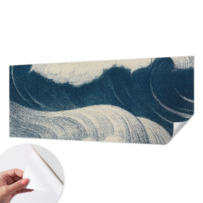 Carta da parati panoramica effetto 3D Onde del mare