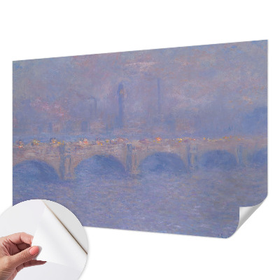 Fotomurale effetto 3D Ponte Blu