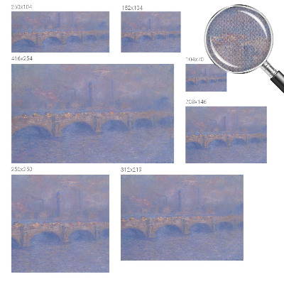 Fotomurale effetto 3D Ponte Blu