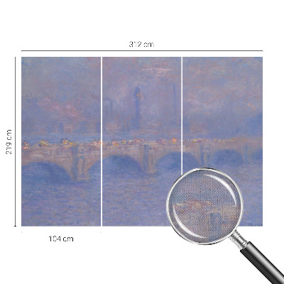 Fotomurale effetto 3D Ponte Blu