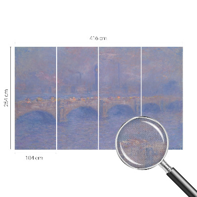 Fotomurale effetto 3D Ponte Blu