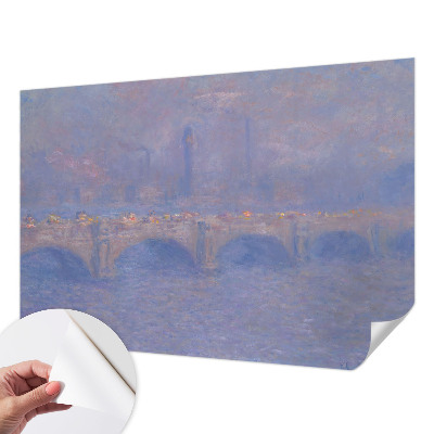 Fotomurale effetto 3D Ponte Blu