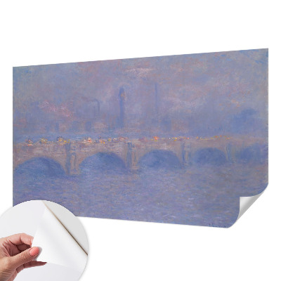 Fotomurale effetto 3D Ponte Blu