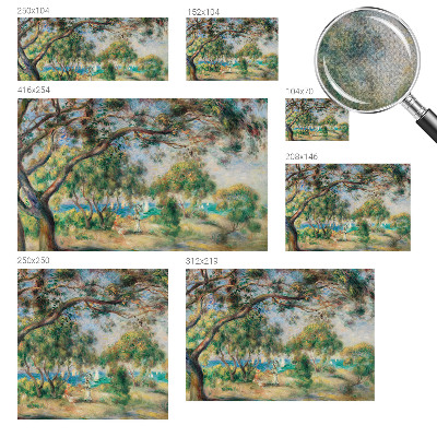 Carta da parati panoramica effetto 3D Paesaggio costiero