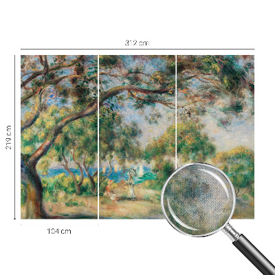 Carta da parati panoramica effetto 3D Paesaggio costiero