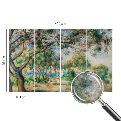 Carta da parati panoramica effetto 3D Paesaggio costiero