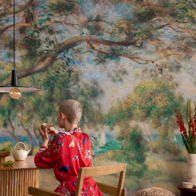 Carta da parati panoramica effetto 3D Paesaggio costiero