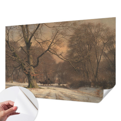 Carta da parati per cameretta Paesaggio invernale