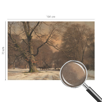 Carta da parati per cameretta Paesaggio invernale