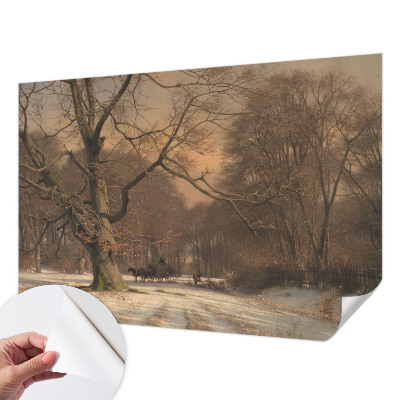 Carta da parati per cameretta Paesaggio invernale