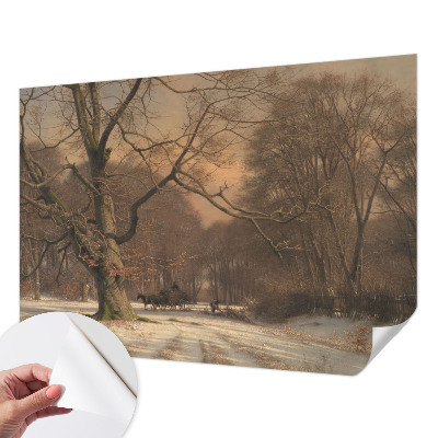 Carta da parati per cameretta Paesaggio invernale