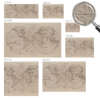 Fotomurale per cameretta Vecchia mappa