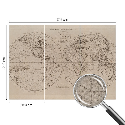 Fotomurale per cameretta Vecchia mappa