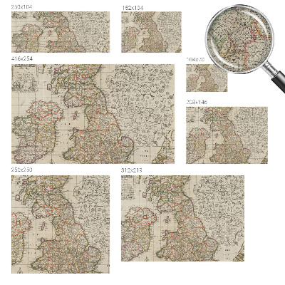 Fotomurale per bambini mappa antica