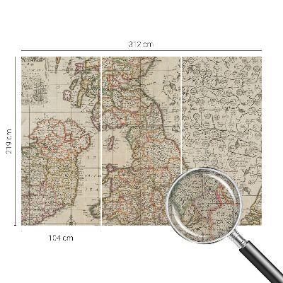 Fotomurale per bambini mappa antica