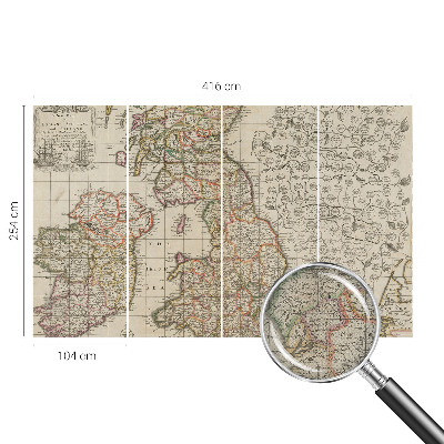 Fotomurale per bambini mappa antica