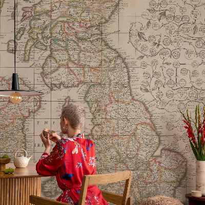 Fotomurale per bambini mappa antica