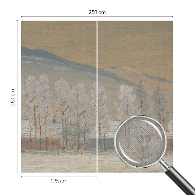 Carta da parati 3D Paesaggio invernale