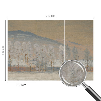 Carta da parati 3D Paesaggio invernale