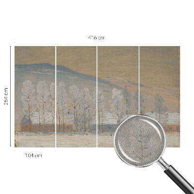 Carta da parati 3D Paesaggio invernale