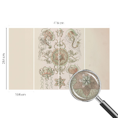 Carta da parati effetto profondità Mondo sottomarino