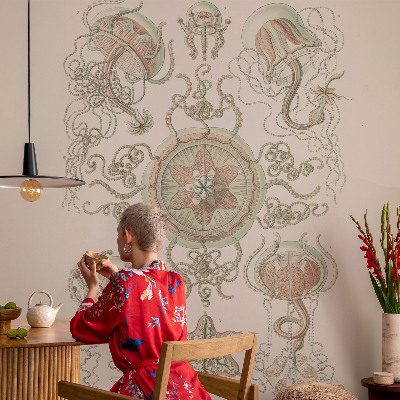 Carta da parati effetto profondità Mondo sottomarino