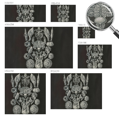 Carta da parati per cameretta Forme sottomarine