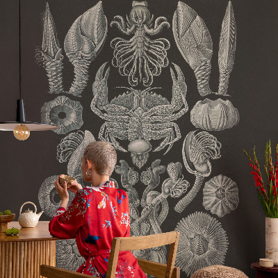 Carta da parati per cameretta Forme sottomarine