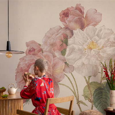 Carta da parati adesiva Rose romantiche