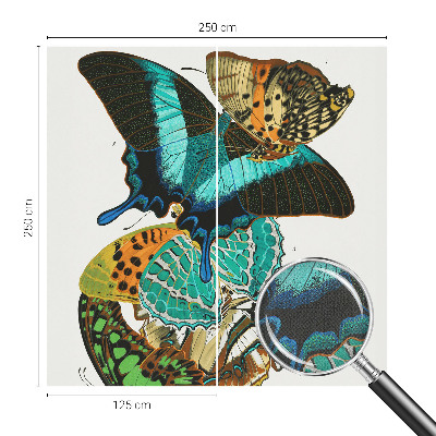 Carta da parati 3D Farfalle colorate