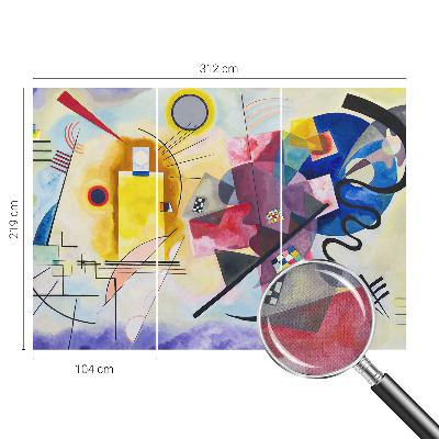 Fotomurale effetto 3D Astrazione colorata