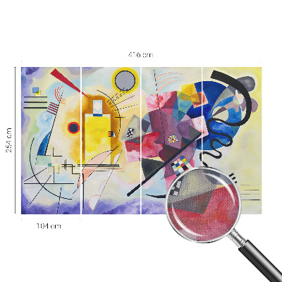 Fotomurale effetto 3D Astrazione colorata