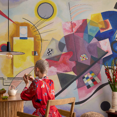 Fotomurale effetto 3D Astrazione colorata