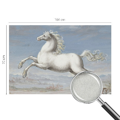 Carta da parati per cameretta Cavalli nel salto