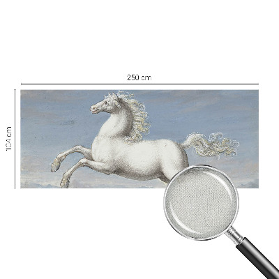 Carta da parati per cameretta Cavalli nel salto