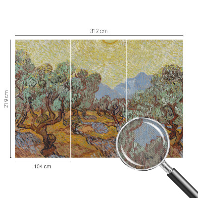 Carta da parati 3D Ulivi