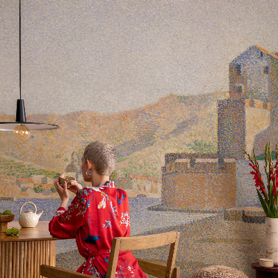 Carta da parati panoramica effetto 3D Rifugio estivo