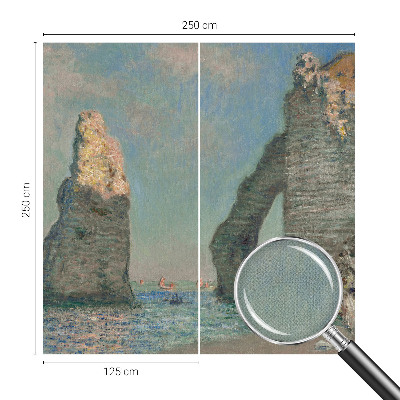 Carta da parati effetto profondità paesaggio roccioso
