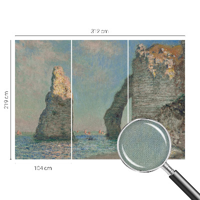 Carta da parati effetto profondità paesaggio roccioso