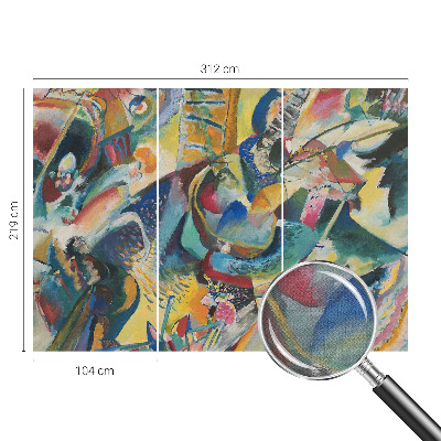 Fotomurale per cameretta astratto colorato