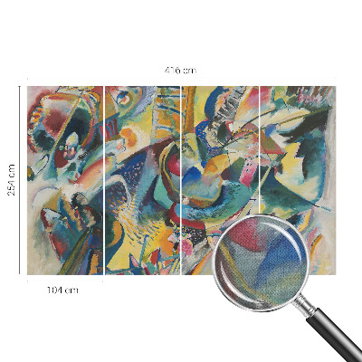 Fotomurale per cameretta astratto colorato