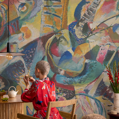 Fotomurale per cameretta astratto colorato