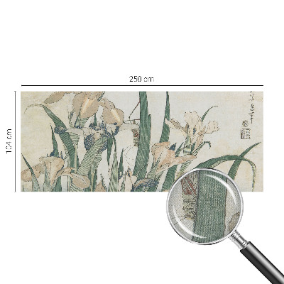 Fotomurale effetto 3D Iridi delicate