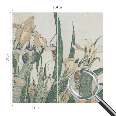 Fotomurale effetto 3D Iridi delicate
