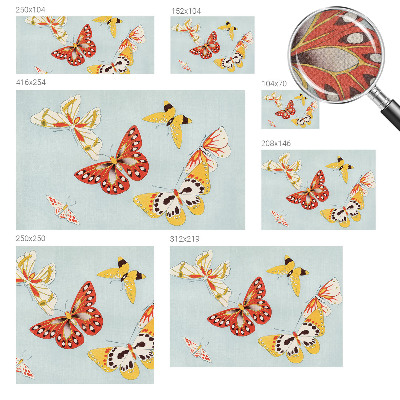 Carta da parati per cameretta Farfalle artistiche