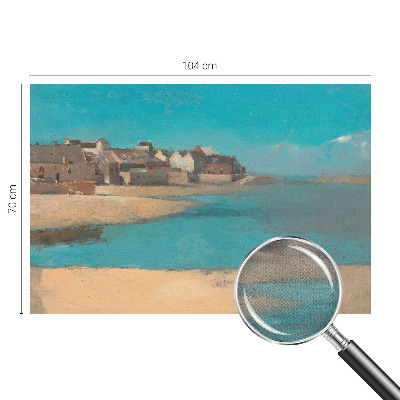 Carta da parati panoramica effetto 3D Un villaggio tranquillo