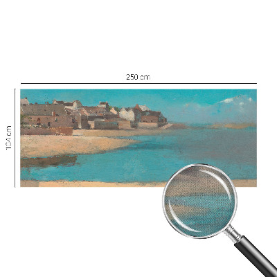 Carta da parati panoramica effetto 3D Un villaggio tranquillo
