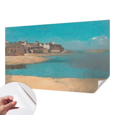 Carta da parati panoramica effetto 3D Un villaggio tranquillo